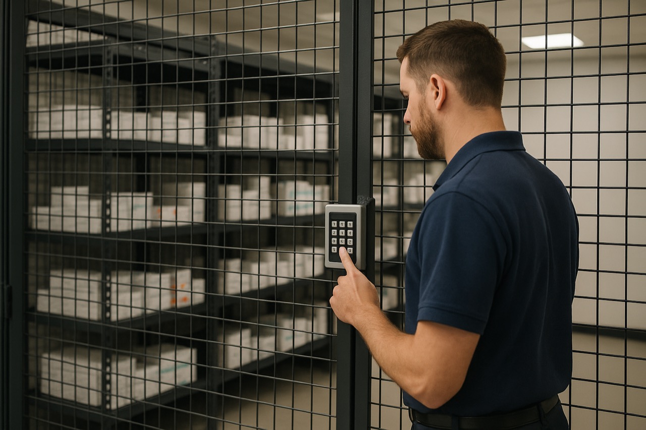 Secure controlled-substance handling at the Pharmsource distribution center